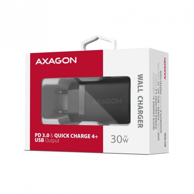 Fast Charging USB-C Wall Charger 30W Black