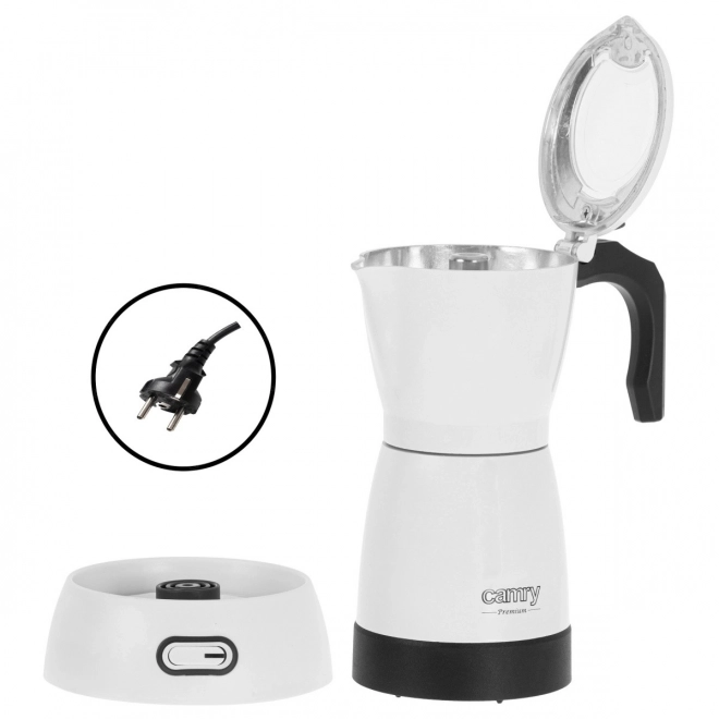 Electric Moka Pot Camry Premium White