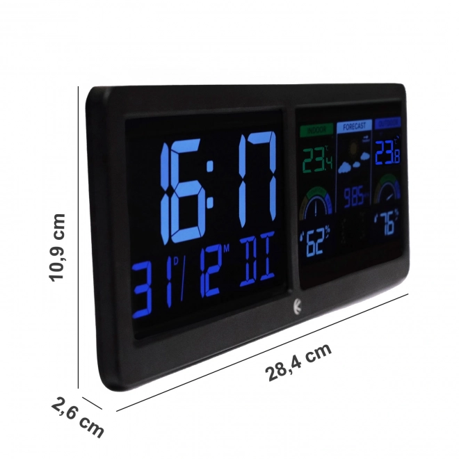 Wireless weather station with backlight and outdoor sensor