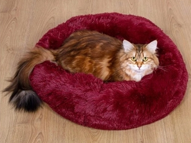 Pluchen kattenmand met zacht kussen voor op de bank 80 cm