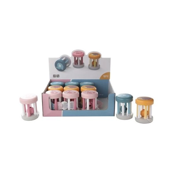 Viga Polarb Wooden Animal Rattle – Pink