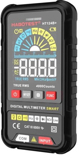 Wide measuring capabilities with true RMS