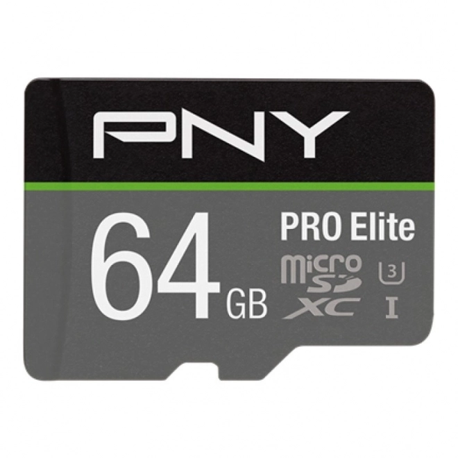 Scheda MicroSDXC 64GB PNY Elite Pro