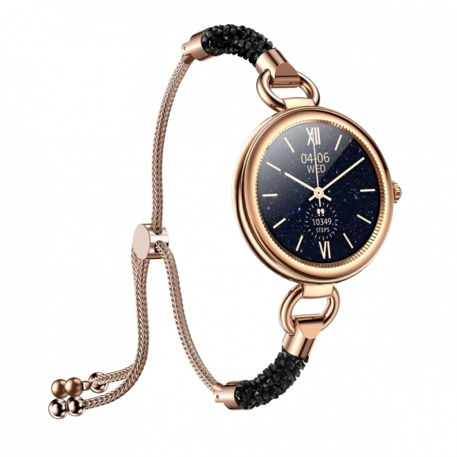 Stylish Women's Smartwatch with Crystal Accents