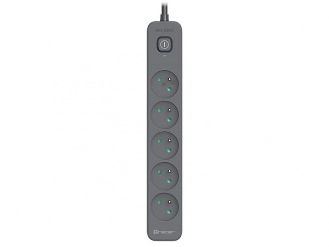 Surge Protection Power Strip Tracer Power Line+ 3m Graphite