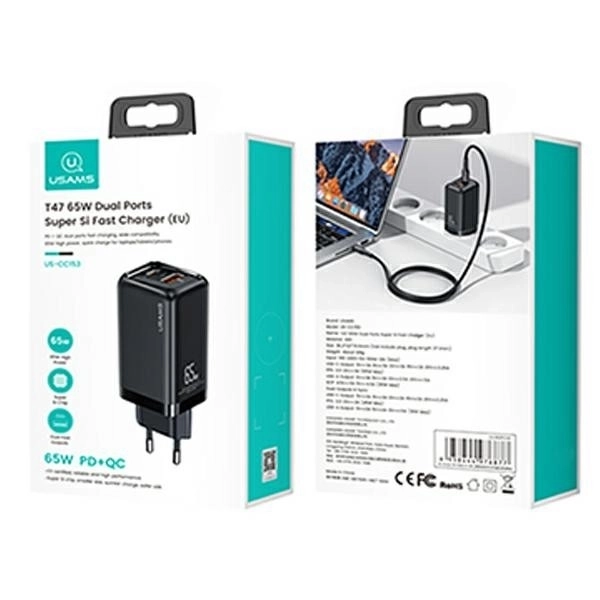 Fast Charging USB/USB-C Power Adapter