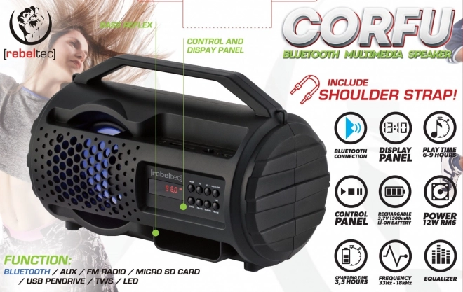 Portable Bluetooth Speaker with FM Radio