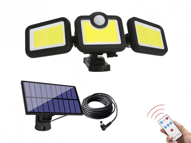 Solarlampe mit Bewegungsmelder und 171 LED für den Garten
