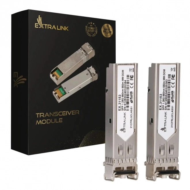 Extralink SFP Module 1.25G Multi Mode 2 Pack