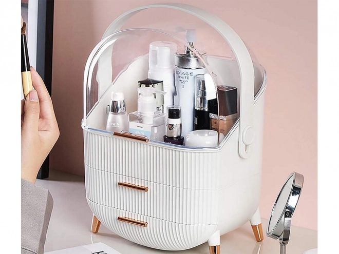 Elegant Large Cosmetic Organizer with Drawers