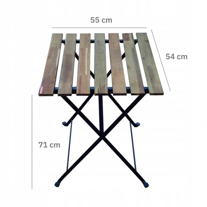 Garden Furniture Set from Acacia Wood – Table and 2 Chairs