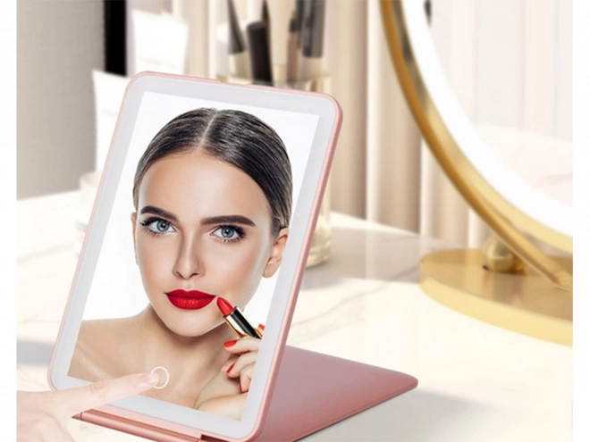 LED Lighted Foldable Makeup Mirror