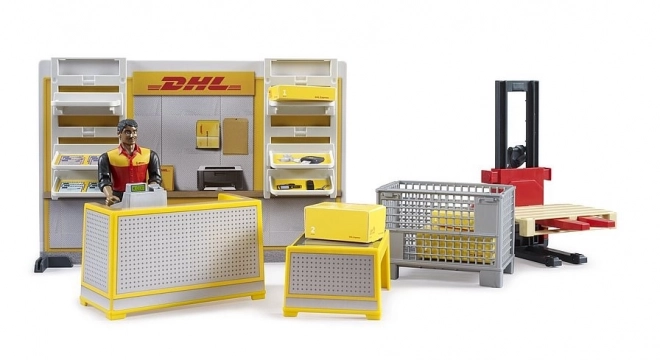 Bruder BWORLD Parcel Service DHL with Accessories