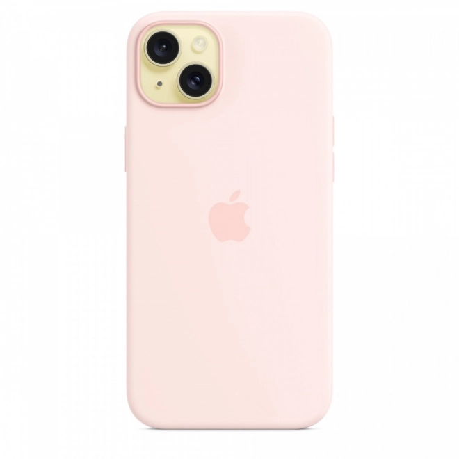 Custodia in silicone MagSafe per iPhone 15 Plus - rosa chiaro