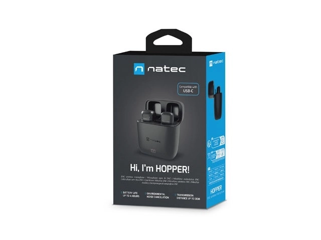 Natec Hopper Wireless Lavalier Microphone Lightning