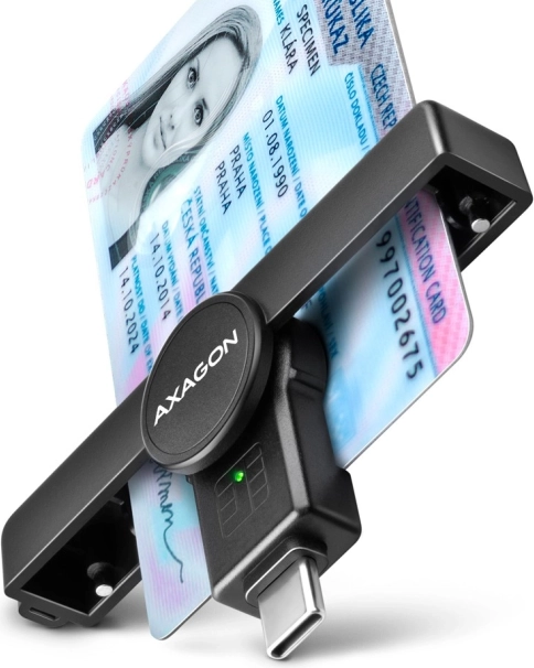 Lettore di carte tascabile AXAGON PocketReader USB-C