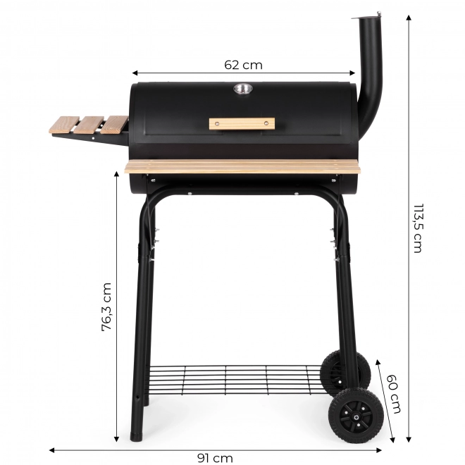 Large Garden Grill with Thermometer