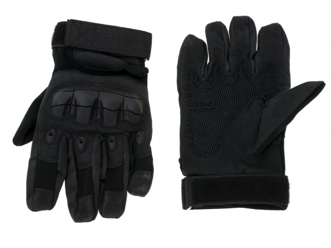 Guanti tattici survival militari protezione nocche XL neri