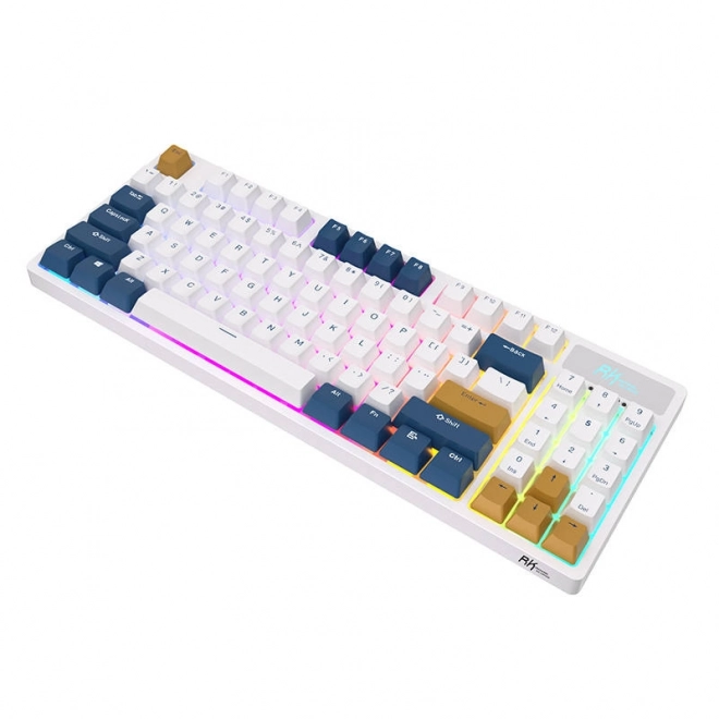 Mechanikus billentyűzet rgb világítással fehér