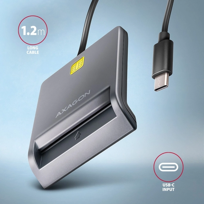 AXAGON USB-C Kartenleser mit Kabel