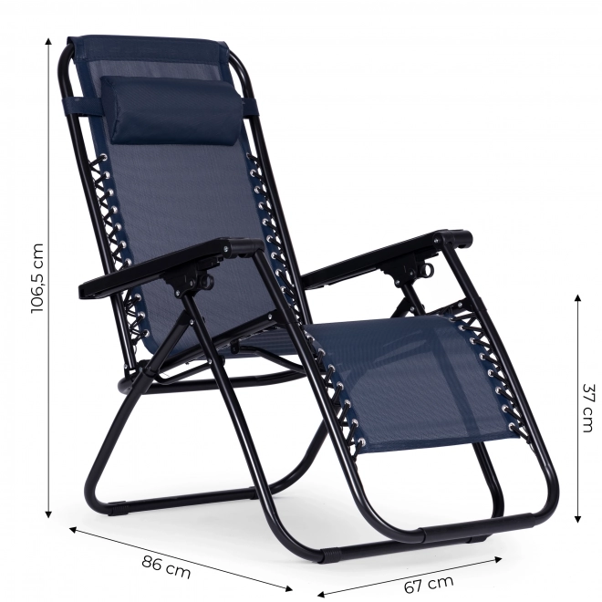 Sedia da giardino con schienale regolabile ZERO GRAVITY ModernHome