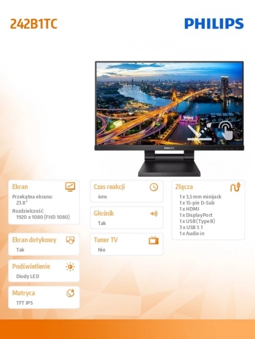 Touchscreen IPS Monitor 23.8 Inch