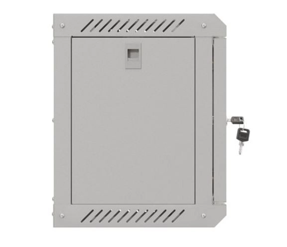 Wall-mounted rack cabinet 10 inch 6U gray