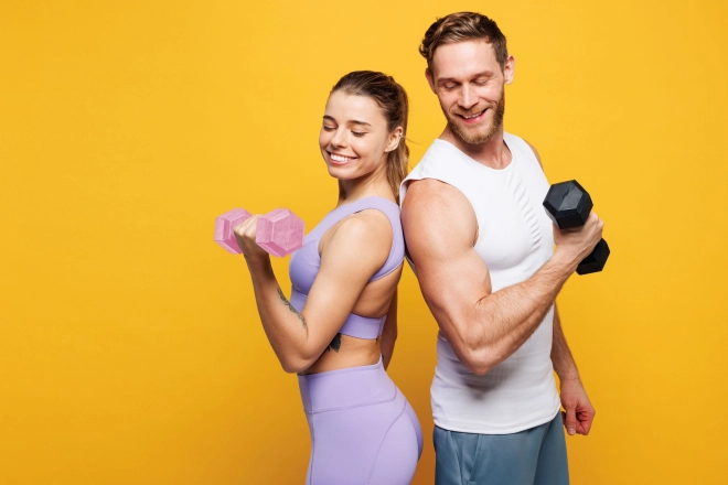 Pink Dumbbell Set by ModernHome 2x4 kg