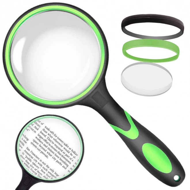 Classic magnifying glass with 50mm lens