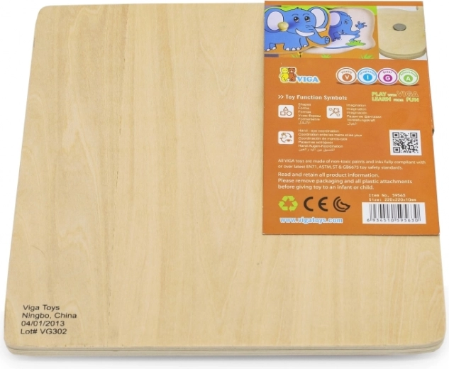 Sturdy wooden board with smooth edges