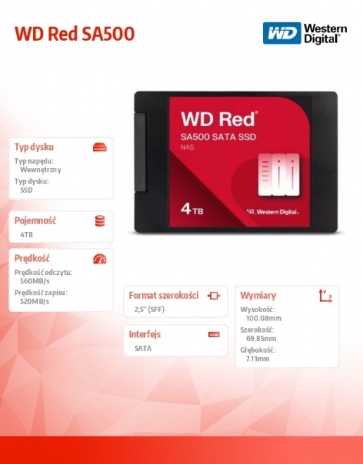 Wd Red Sa500 Nas Ssd 4tb