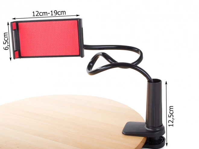 Supporto flessibile con clip per telefono 60 cm