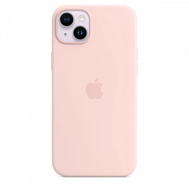 Silicone Case with MagSafe for iPhone 14 Plus - Chalk Pink