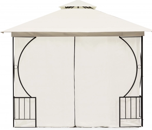Durable steel frame with decorative elements