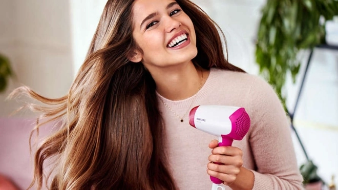 Portable Hair Dryer with Folding Handle