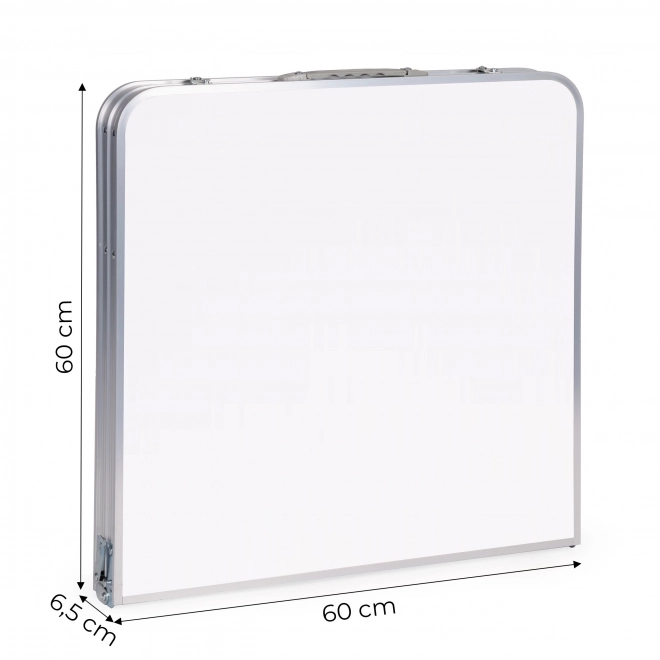 Tavolo da campeggio pieghevole bianco piano 120 x 60 cm
