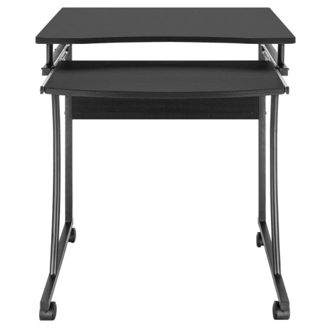 Techly mobile computer desk 600x480mm black