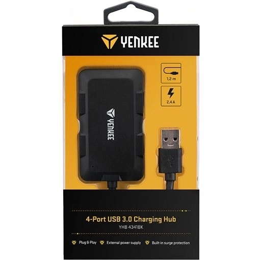 USB hub with 4 ports