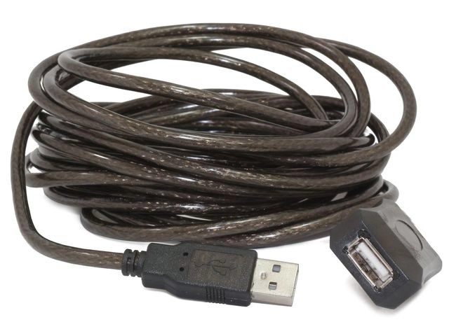 Active USB Extension 2.0 AM-AF 10m Black