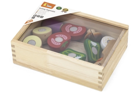 Set di taglio in legno - verdura per bambini