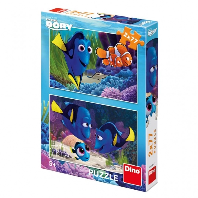 Dino Puzzle Finding Dory 2x77 Pieces