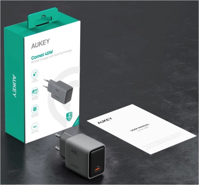 Mini Charger AUKEY 45W USB-C with Fast Charging