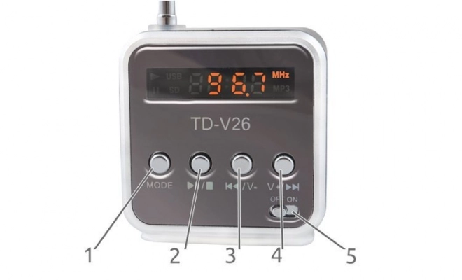 Tragbares Bluetooth-Lautsprecherradio mit LCD