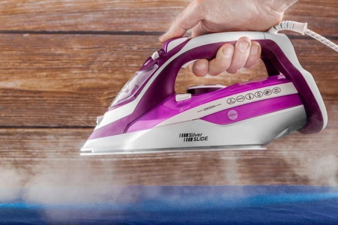 Ferro da Stiro Eldom con Funzione Pompiere e Filtro Anticalcare Viola