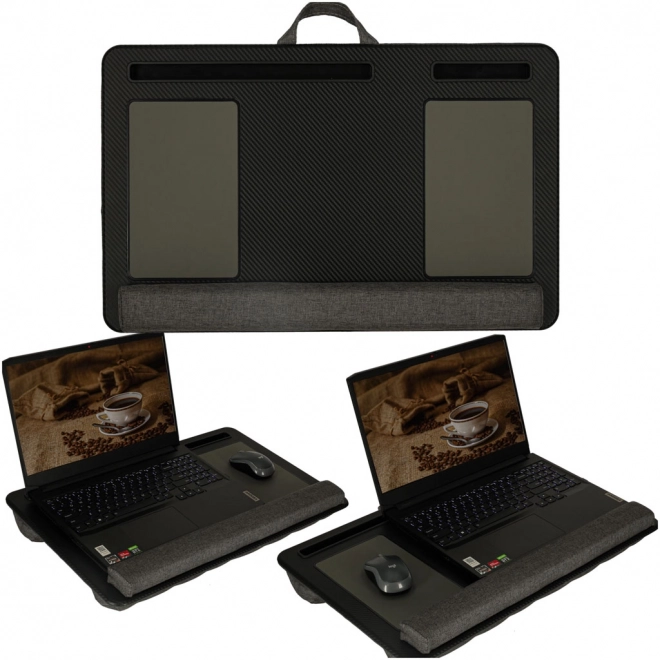 Stolík na notebook čierny