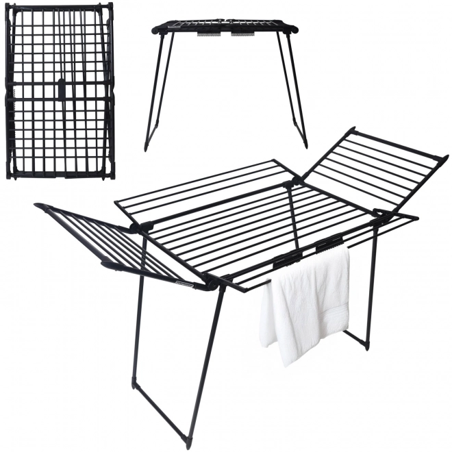Standing Clothes Dryer with Folding Design, 25 meters, Black