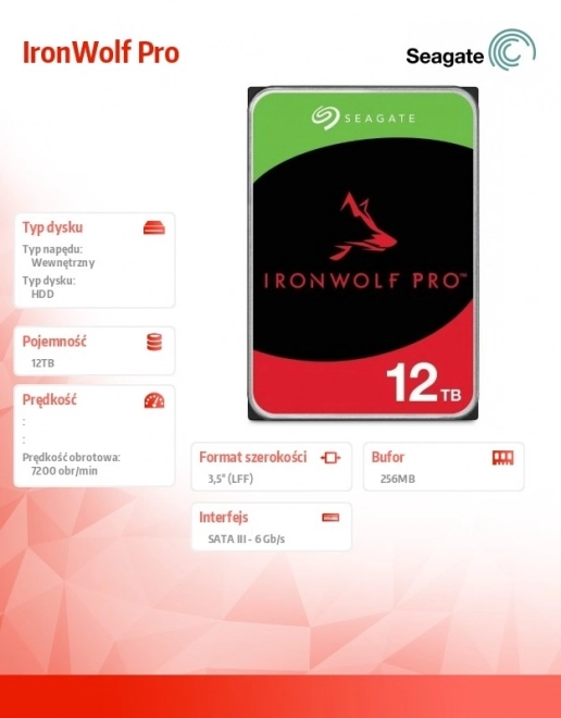 IronWolf Pro 12TB Hard Drive