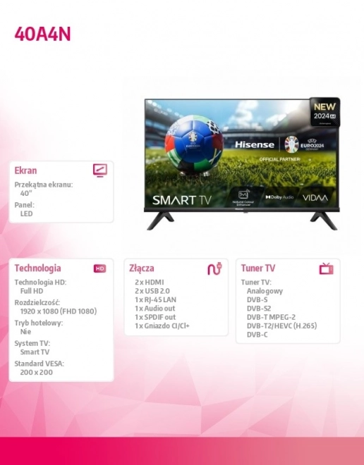 40-inch LED TV 40A4N
