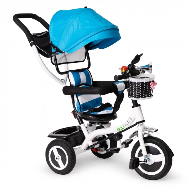 Ecotoys Tricycle with Rotating Blue Roof