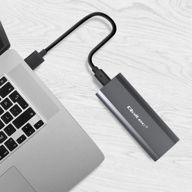 Qoltec M.2 SSD Enclosure with USB-C